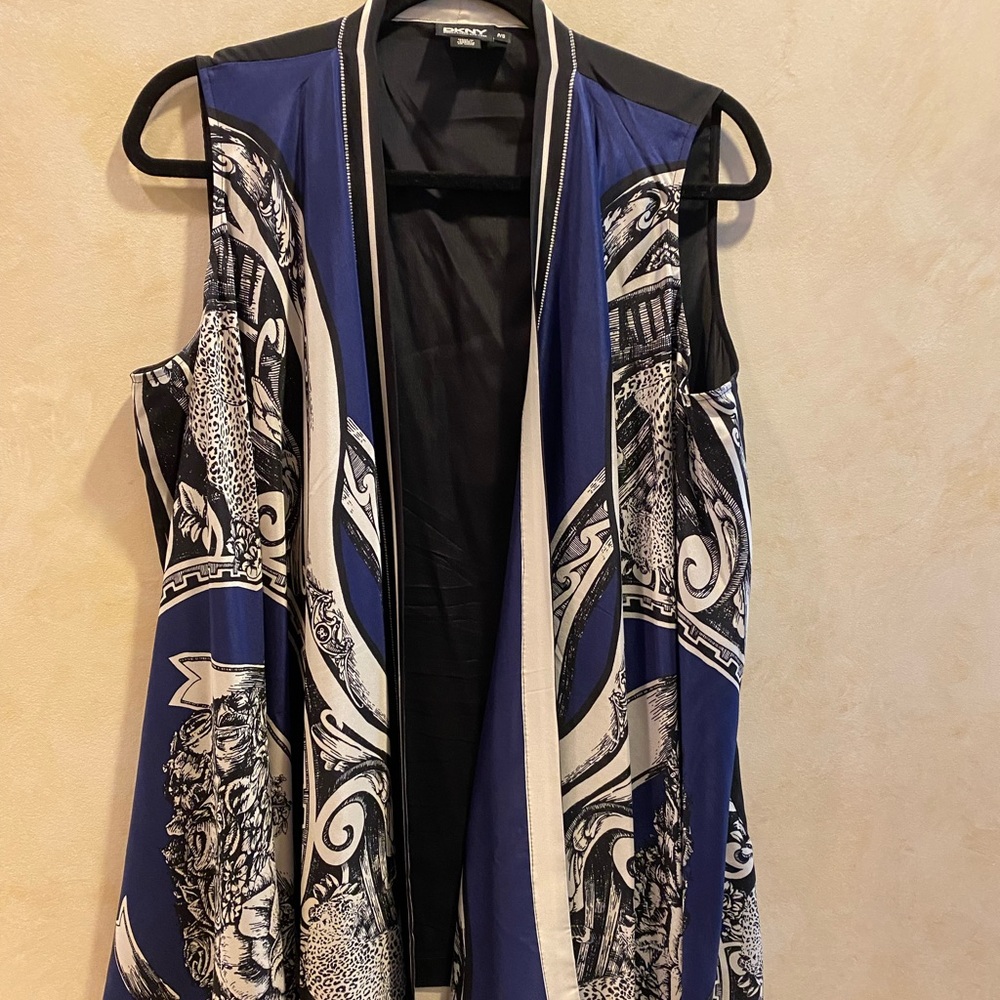 Silk open blouse